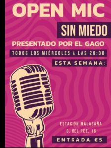 Sin Miedo Open Mic